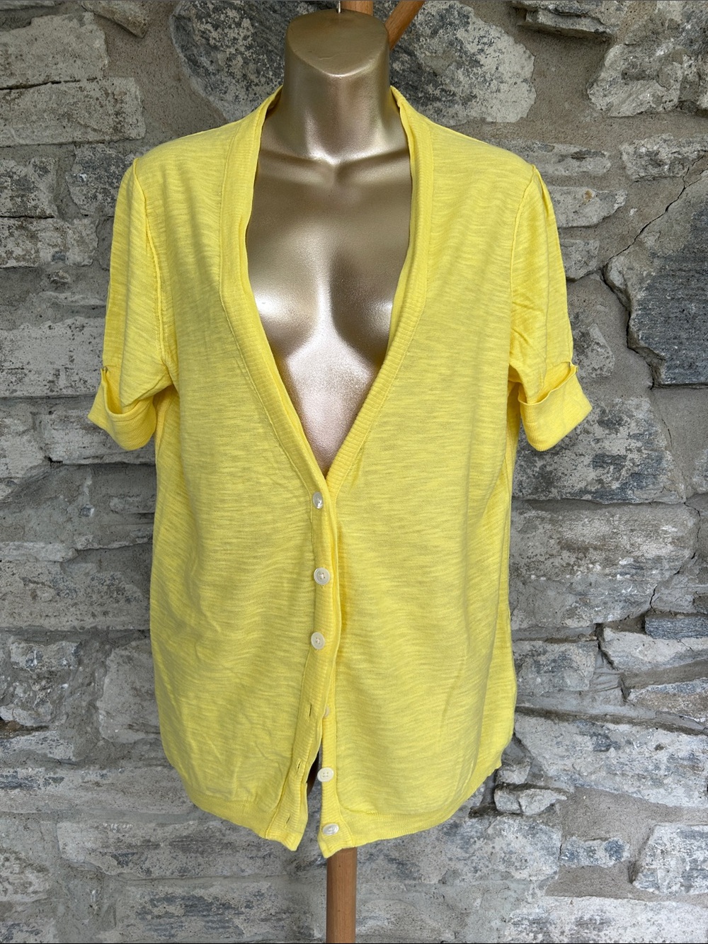 Cotton Button-Down Cardi